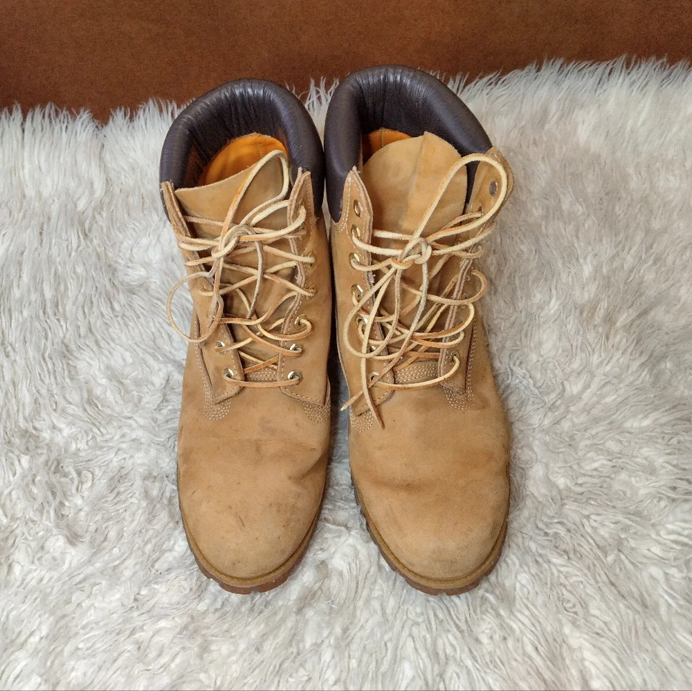 Vintage Timberland Leather Lace Up Waterproof Boot Size 13W
